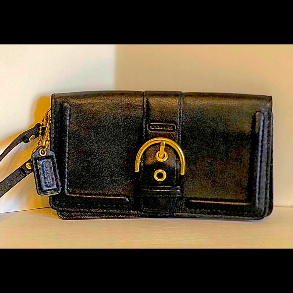 Coach wristlet clutch wallet! Black!